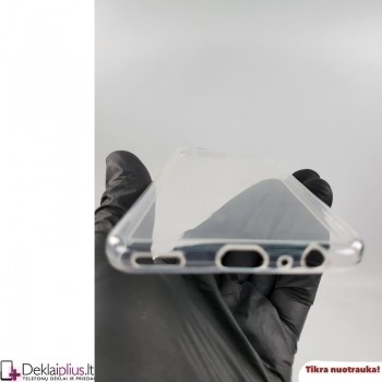 Silikoninis plonas dėklas 1.0 mm storio - permatomas (Huawei Honor X8)